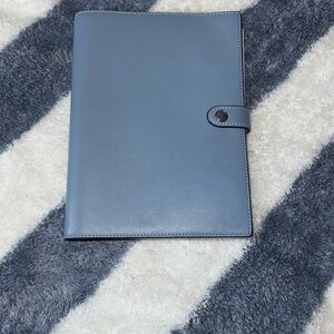 Coach Blue Leather Notebook Cover
